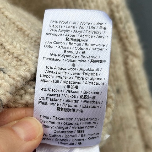 Ganni Wool Alpaca Blend Poplin Collar Sweater, size XS - Picture 15 of 15